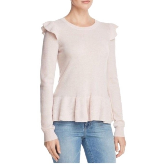 NEW Rebecca Minkoff Regina blush pink knit Sweater SM - Picture 1 of 10